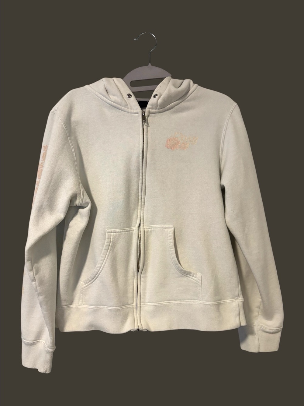 quiksilver roxy white hoodie
